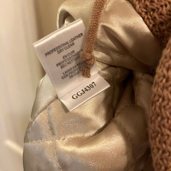 BCBGirls Vest Women Brown Rabbit Fur Wool Bow Tie Open Sleeveless - Picture 6 of 12